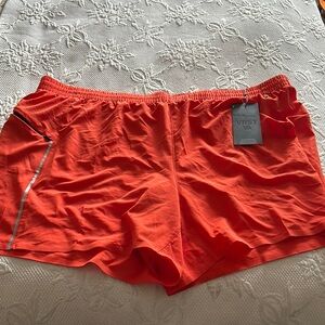 VRST Orange Athletic Shorts with Quick-Dry Fabric
